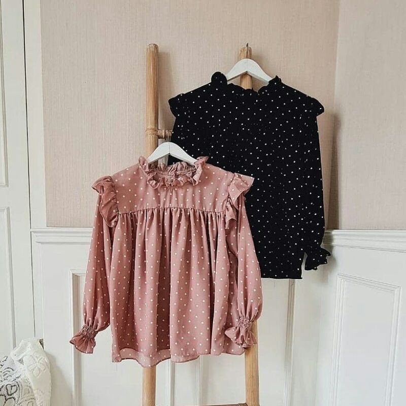 BLOUSE DAISY BAHAN WOLFIS LD 100CM