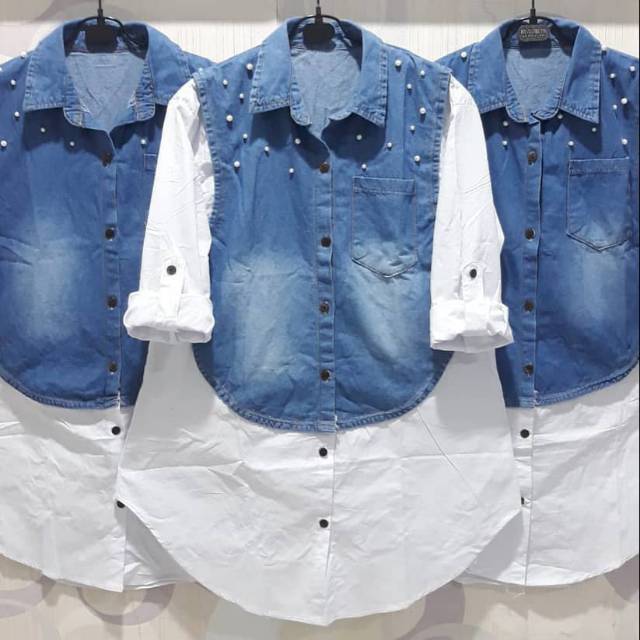 TUNIK JEANS MIX KATUN