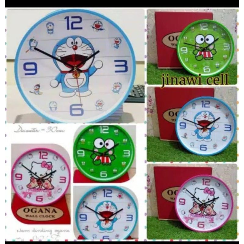 Jam Dinding Ogana 3D Karakter
