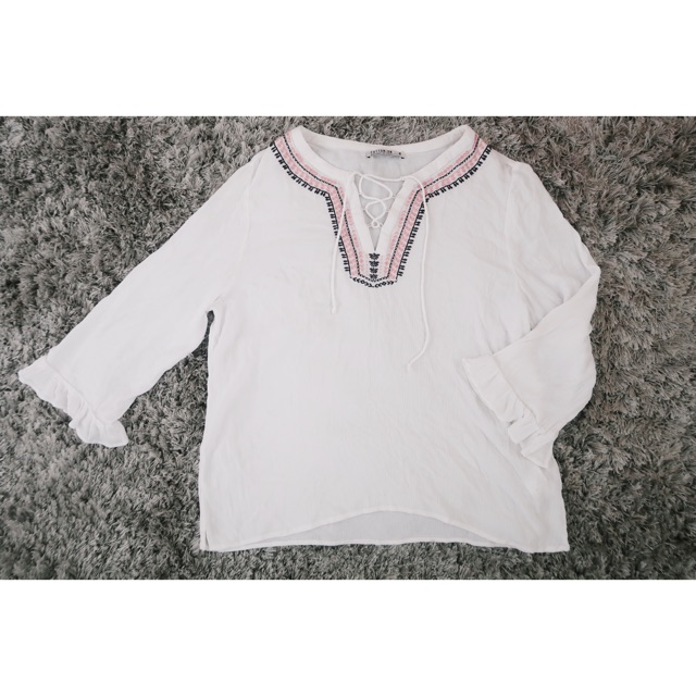 Preloved Cotton On White Blouse