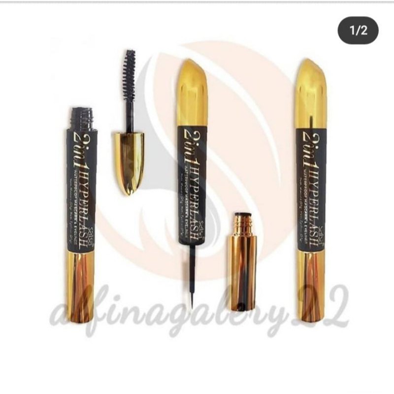 SALSA 2IN1 HYPERLASH MASKARA+EYELINER