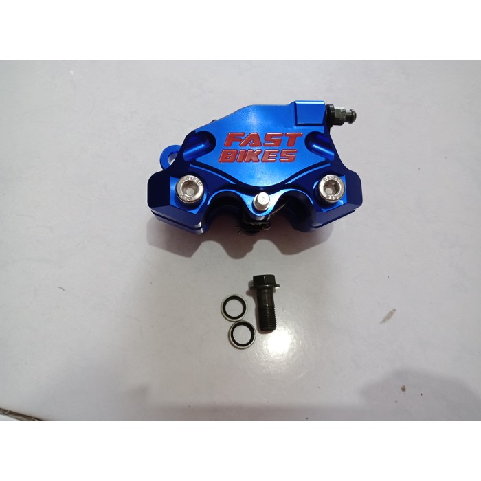 Unik CALIPER 2PISTON FAST BIKES BLUE Diskon