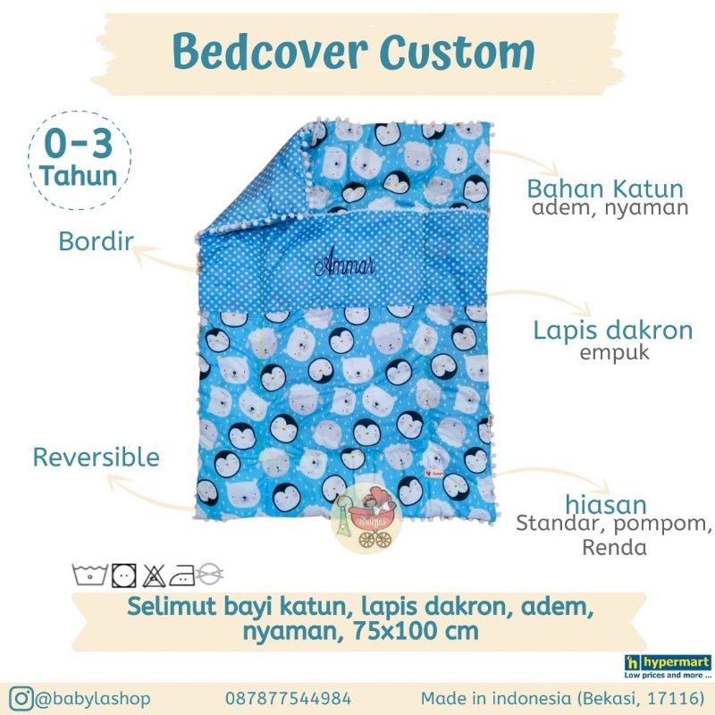 Bedcover Custom Bordir