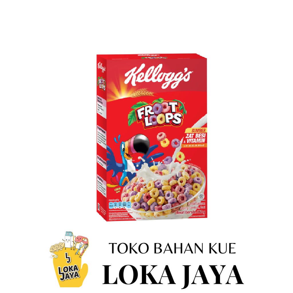 KELLOGS FROOT LOOPS 150GR - FRUIT RING CEREAL KELLOG - KELLOGG'S FROOT LOOP - SEREAL KELOG