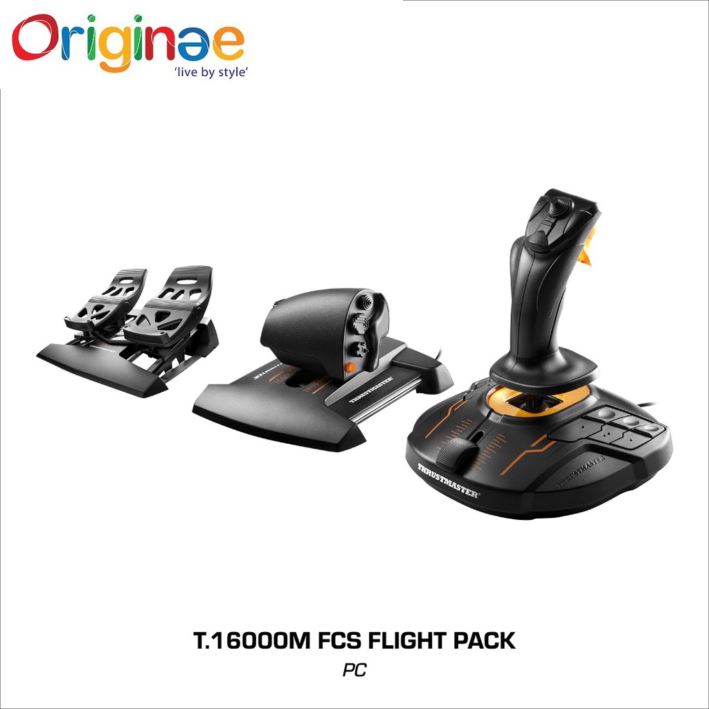 Thrustmaster T.16000M FCS Flight Pack - Flight Simulator Joystick