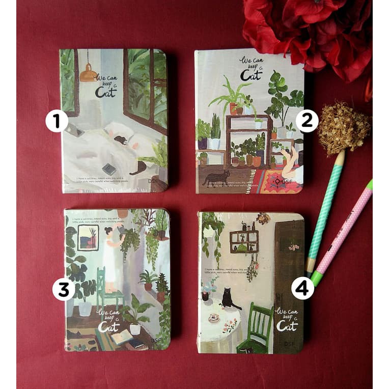 Buku Diary Notes / Diary Notebook Fancy Hardcover - We Can Keep A Cat