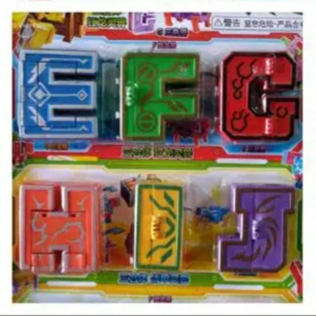 robot huruf & angka 1pcs