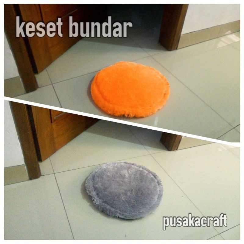 keset bundar polos minimalis