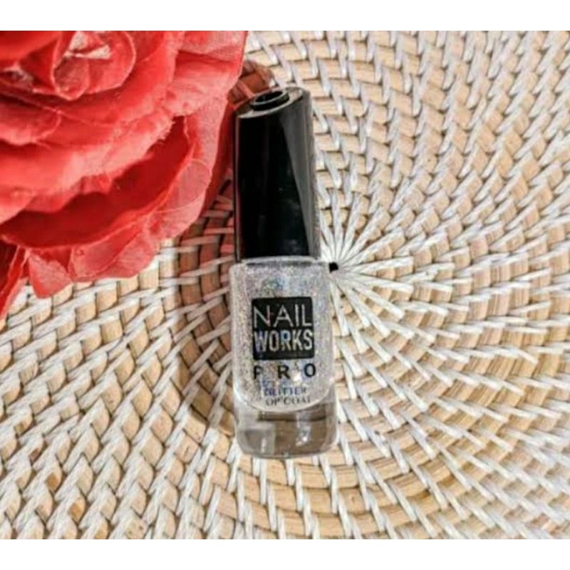Nail work pro glitter topcoat