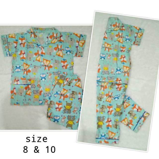 Piyama anak<br/>Biru muda