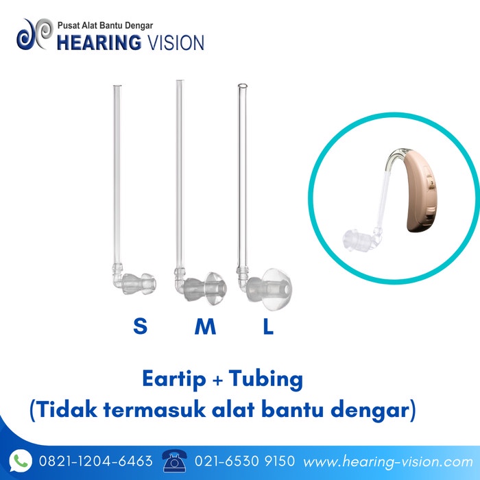 ✨COD✨ Eartip + Tubing (size S/M/L) - S