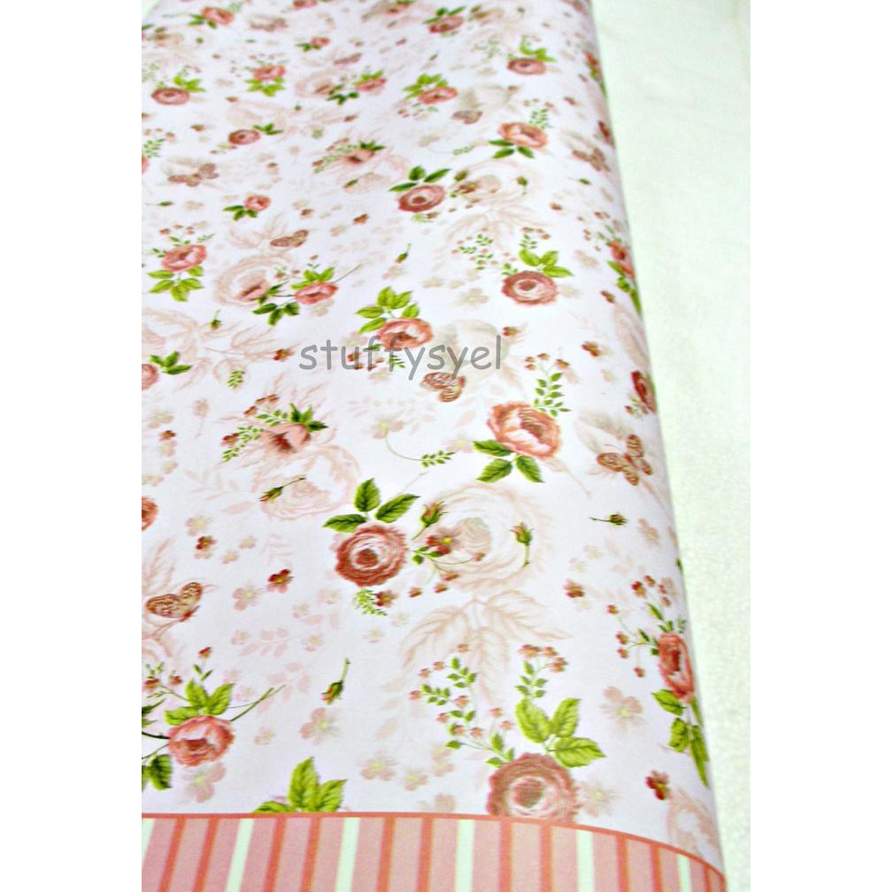 Kertas Kado Shabby Bunga Mawar (Pr)