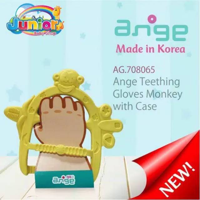 Ange Bracelet Teether Monkey yellow