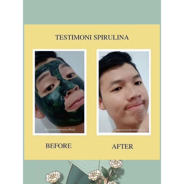 Spirulina mask 1 pack isi(5 pcs)