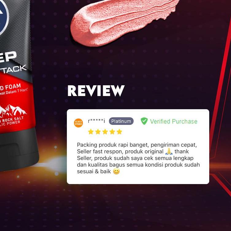 ☪ NIVEA MEN Deep Acne Attack Scrub Mud Foam 100mL Twinpack ❁
