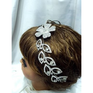 Headpiece Jepit Aksesoris Rambut Silver H19