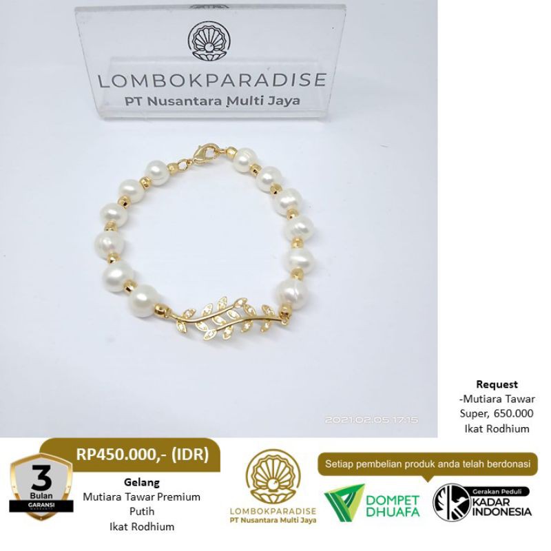 gelang mutiara