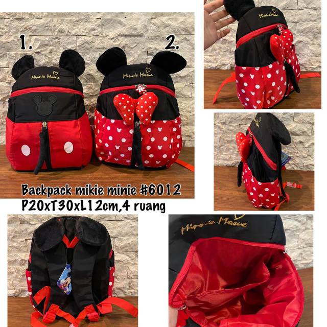 Backpack Mickey Minnie Mouse