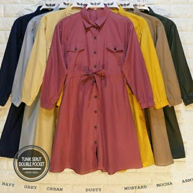 Tunik serut polos