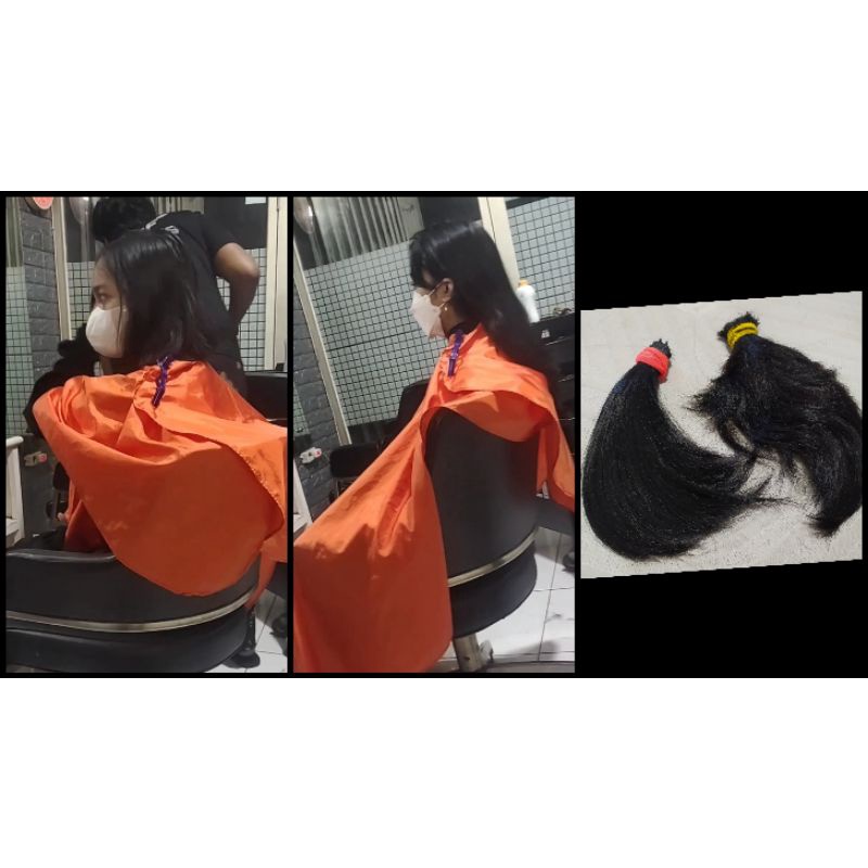 potongan rambut asli