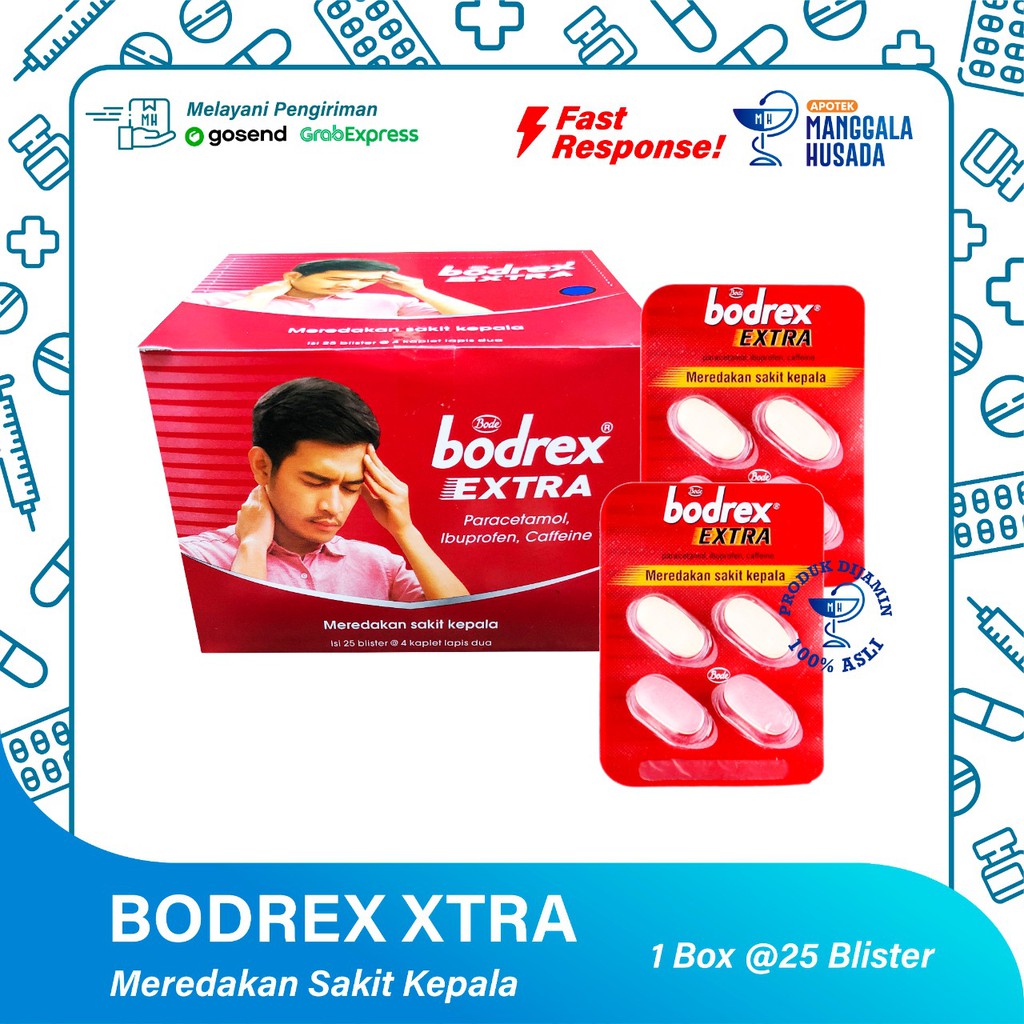 BODREX EXTRA 1 BOX @ 25 BLISTER