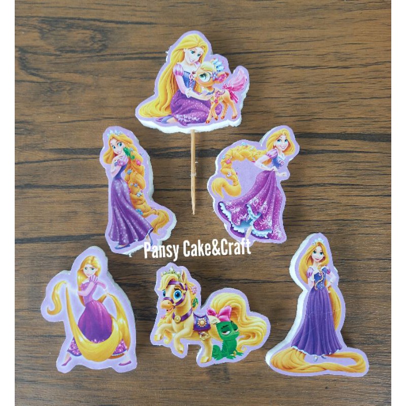 Cupcake topper Rapunzel / Tangled