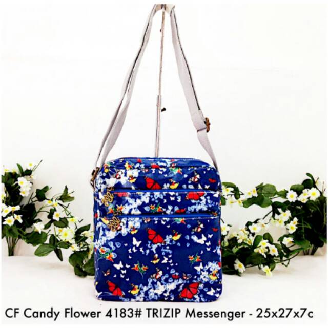 Candy Flower Trizip Messenger #4183