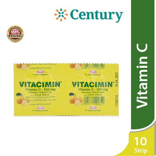 ( 1 Strip ) Vitacimin Lemon Strip
