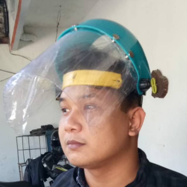 Face shield bahan tebal