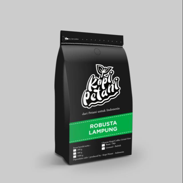 Kopi hitam robusta lampung