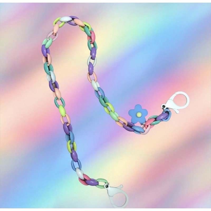 Acrylic Rainbow Mask Strap