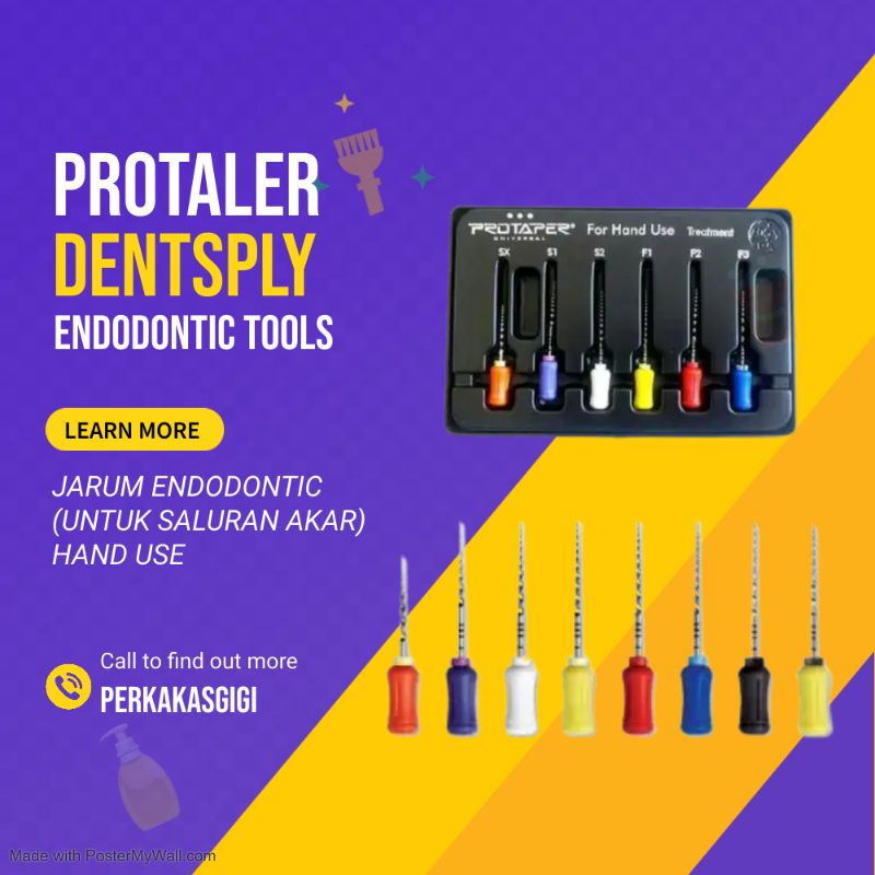 Protaper/ ProtaLer dentsply hand use/ endodontic