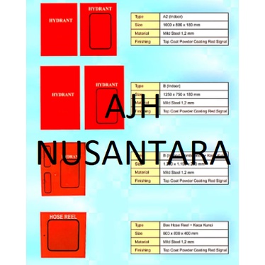 Fire Hydrant Box Type B Indoor Combination Kaca