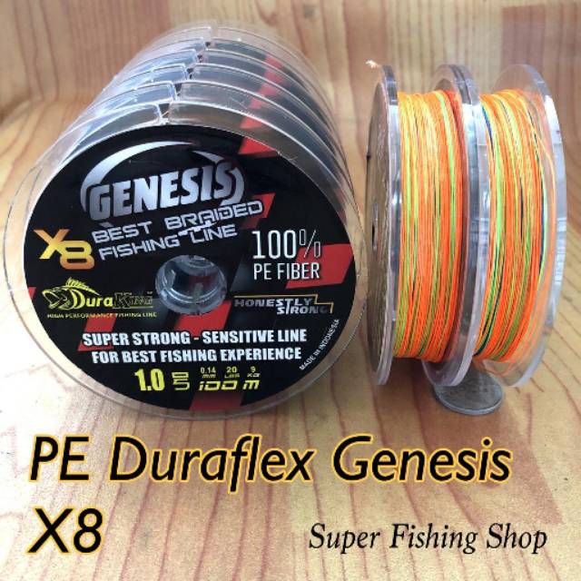 Senar PE Duraking Genesis X8 Multi Color