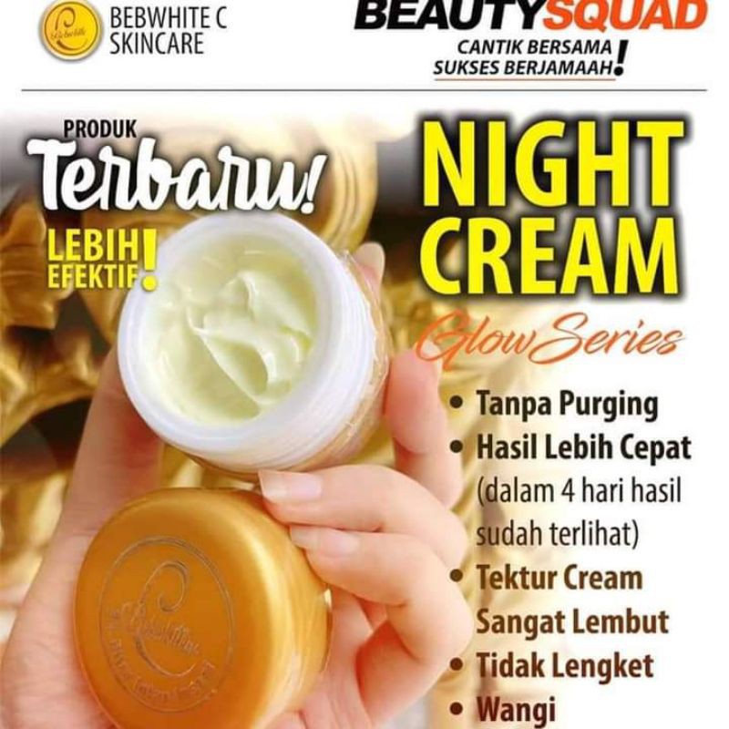 Bebwhitec night cream glow