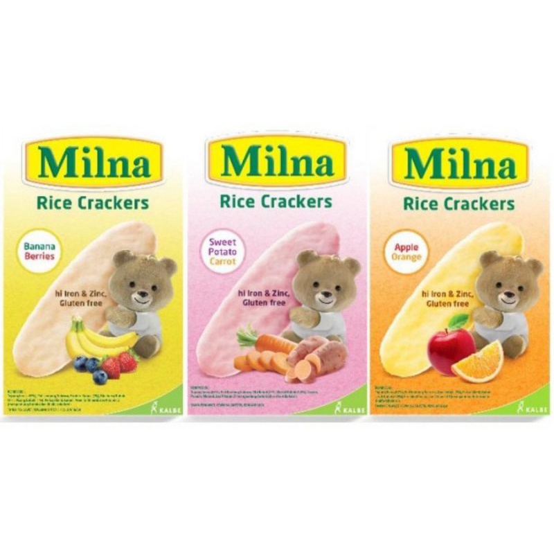milna rice crackers 5x4gr