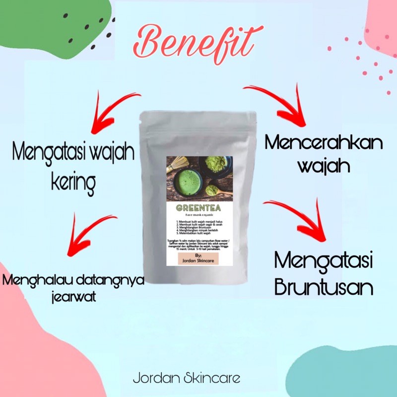 FACEMASK GREENTEA MASKER GREENTEA
