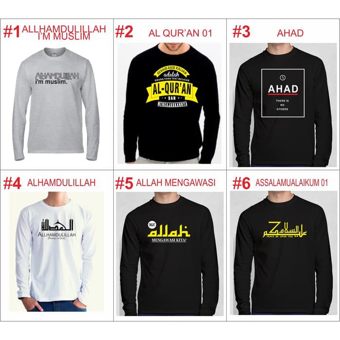 Kaos Islami Bisa Request Tulisan