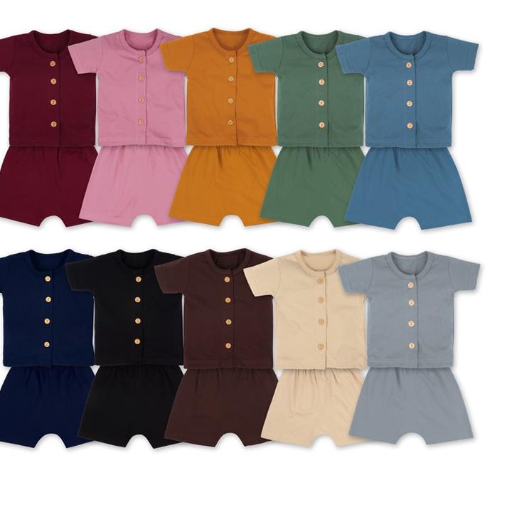 빠 Miabelle Button Set Pendek Terbaru