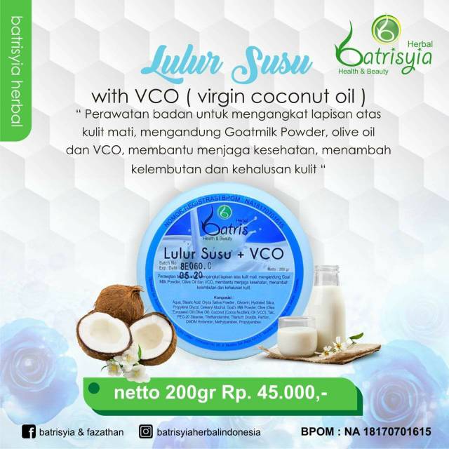LULUR SUSU + VCO
