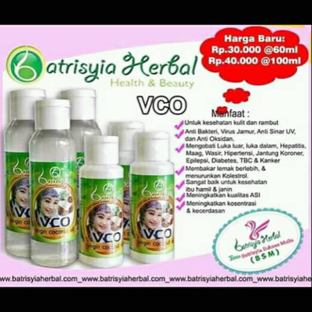 Virgin cocount oil (VCO)