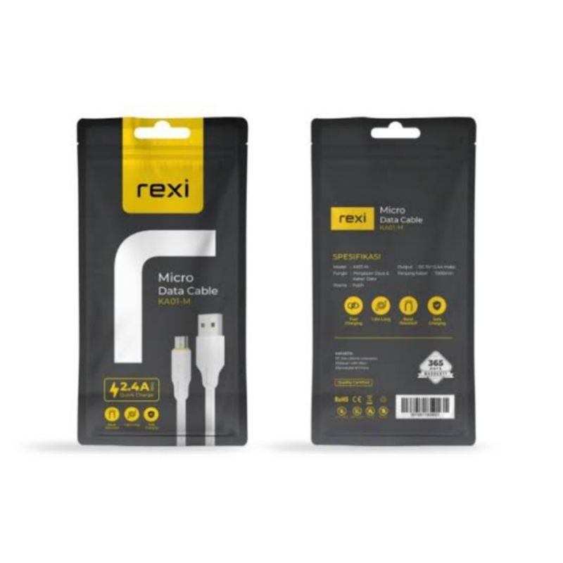 Rexi KA01-M Kabel Data Micro 2.4A Quick Charge 100cm
