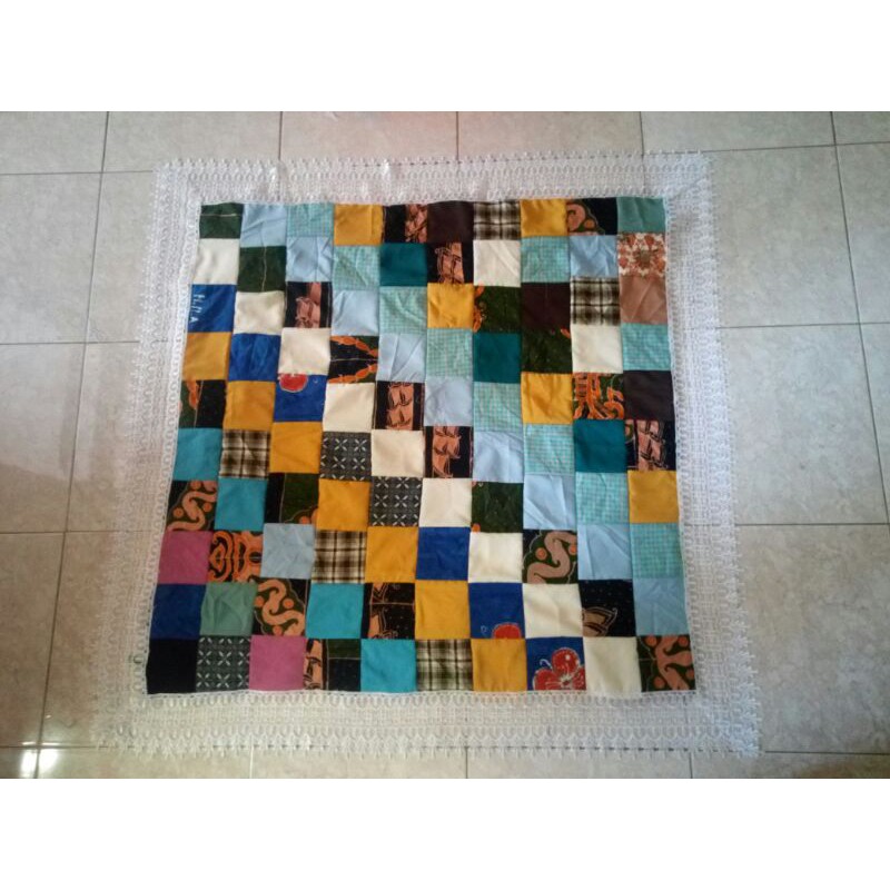 Taplak Kain Perca 120X120 cm