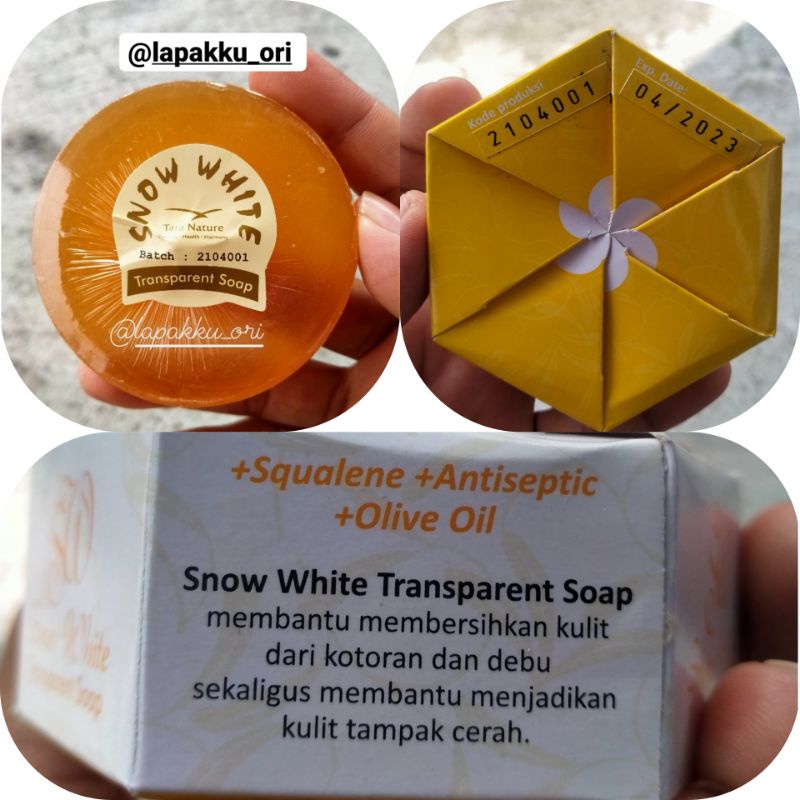 Snow White Transparent soap