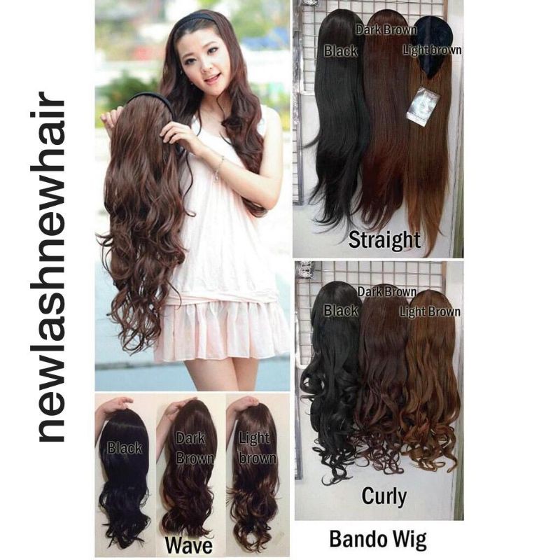 wig bando keriting