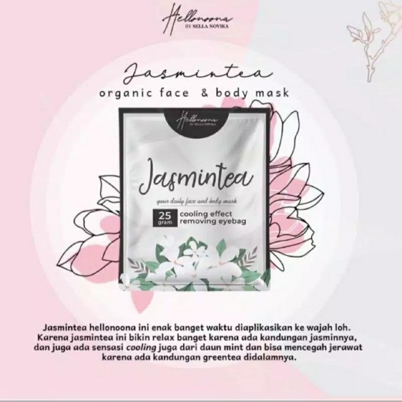 masker hellonoona organik jasmintea 25gram