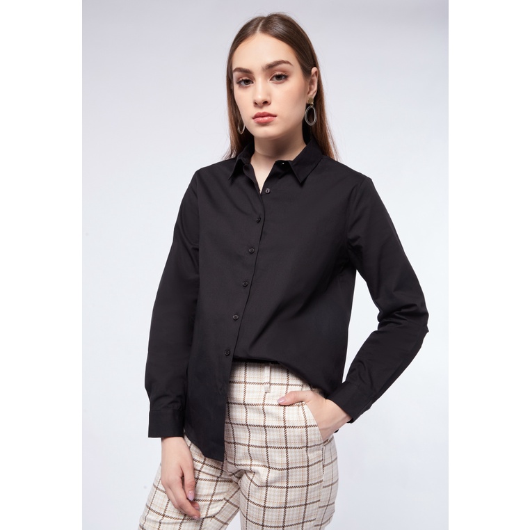 Executive Basic Easy Care Long Sleeve Shirt Black