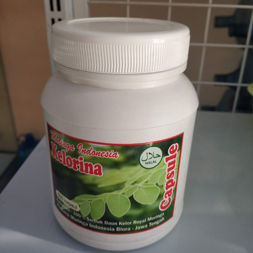 Kapsul Daun Kelor (500 Kapsul/Botol)