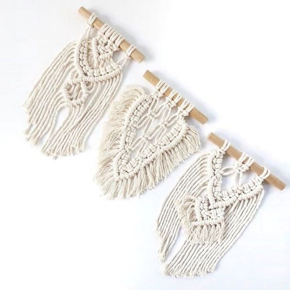 [READYSTOCK] mini macrame wall hanging/ makrame mini hiasan dinding