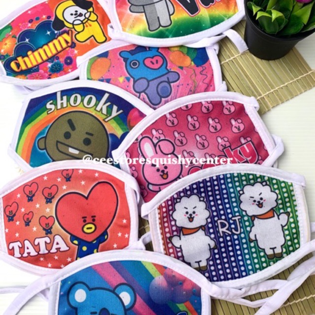 Masker Kaos Print
